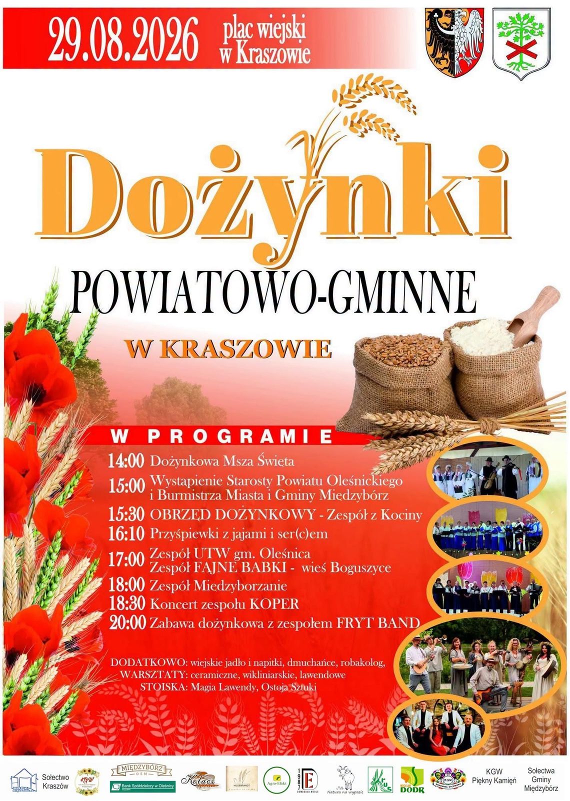 Dożynki Powiatowo-Gminne w Kraszowie – święto plonów, tradycji i lokalnej wspólnoty Dożynki Powiatowo-Gminne w Kraszowie – święto plonów, tradycji i lokalnej wspólnoty