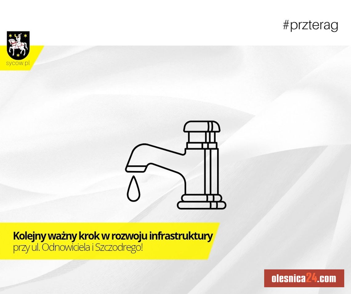 Duża inwestycja w Sycowie! Powstanie nowa kanalizacja i infrastruktura dla mieszkańców