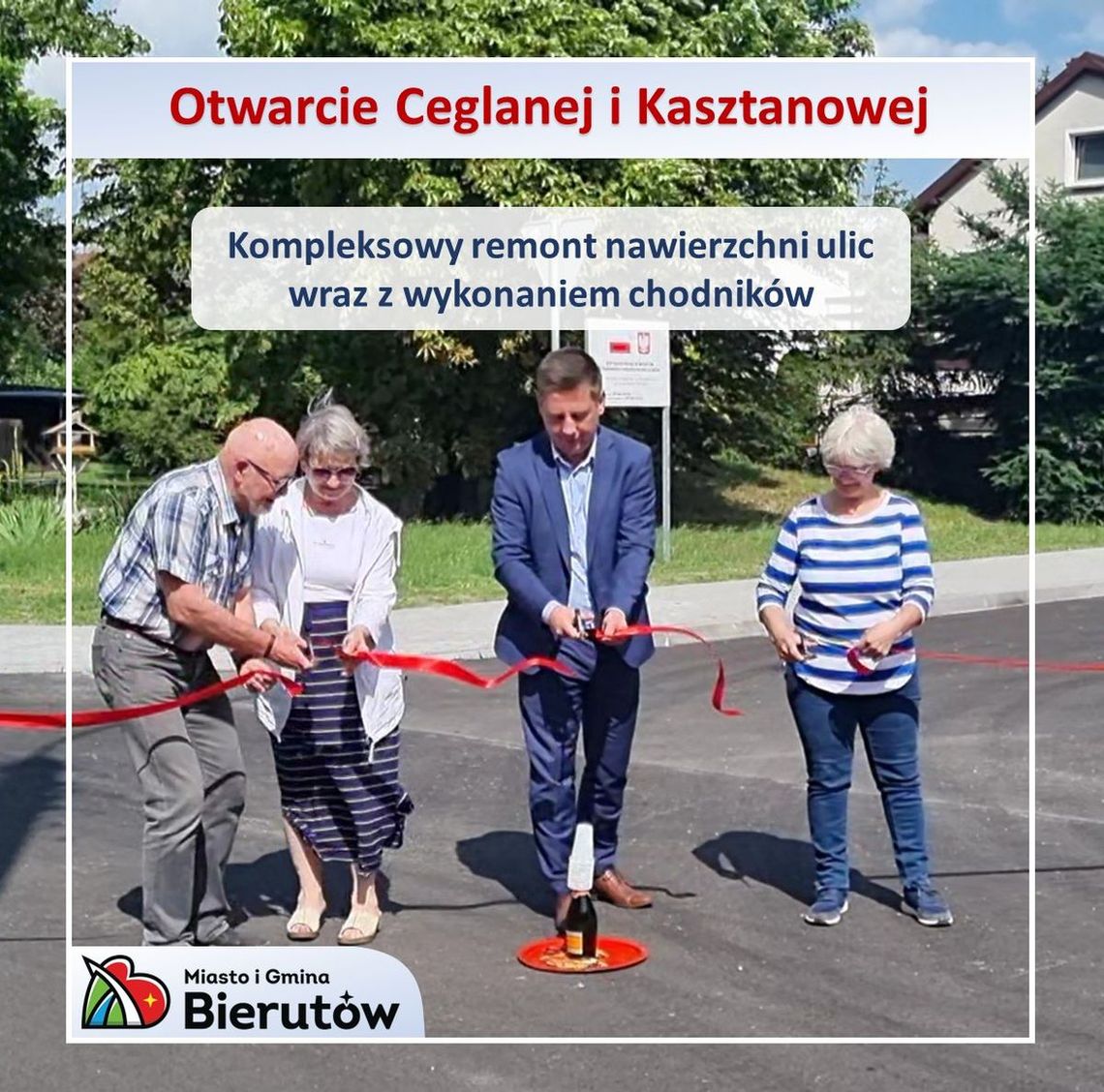 Dwie ulice w Bierutowie przeszły kompleksowy remont