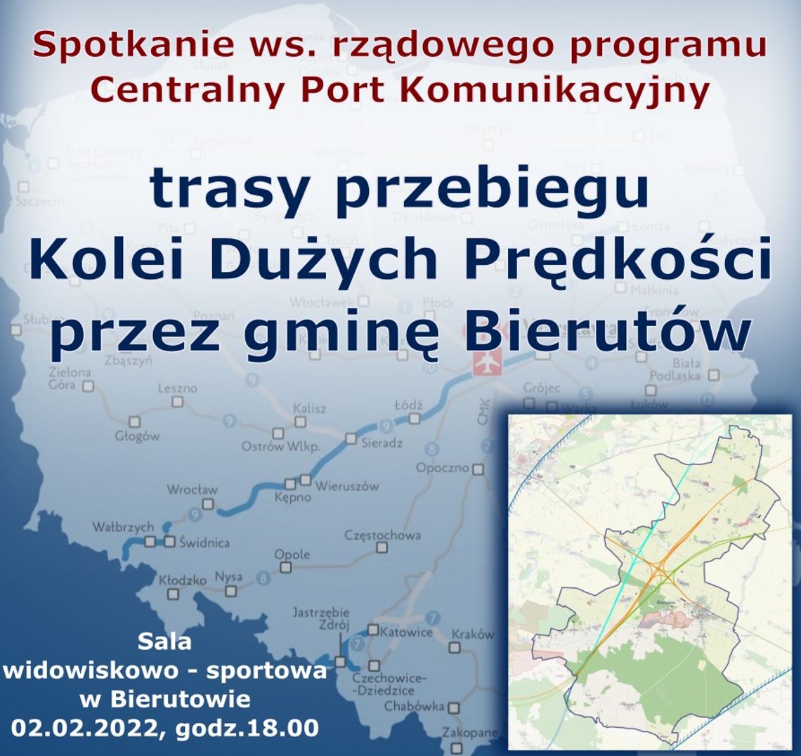 Dzisiaj w Bierutowie spotkanie w sprawie Kolei Dużych Prędkości. A dyskusja już trwa...