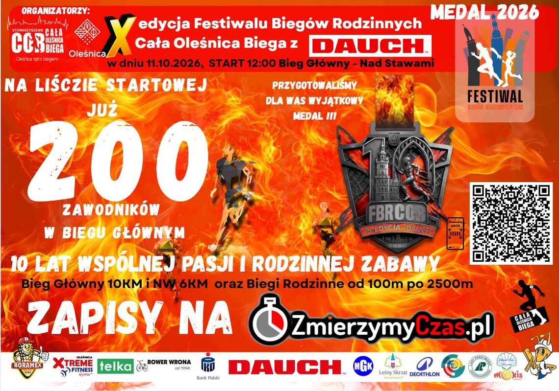Festiwal Biegów w Oleśnicy: już ponad 200 zapisanych na 10 km Festiwal Biegów w Oleśnicy: już ponad 200 zapisanych na 10 km