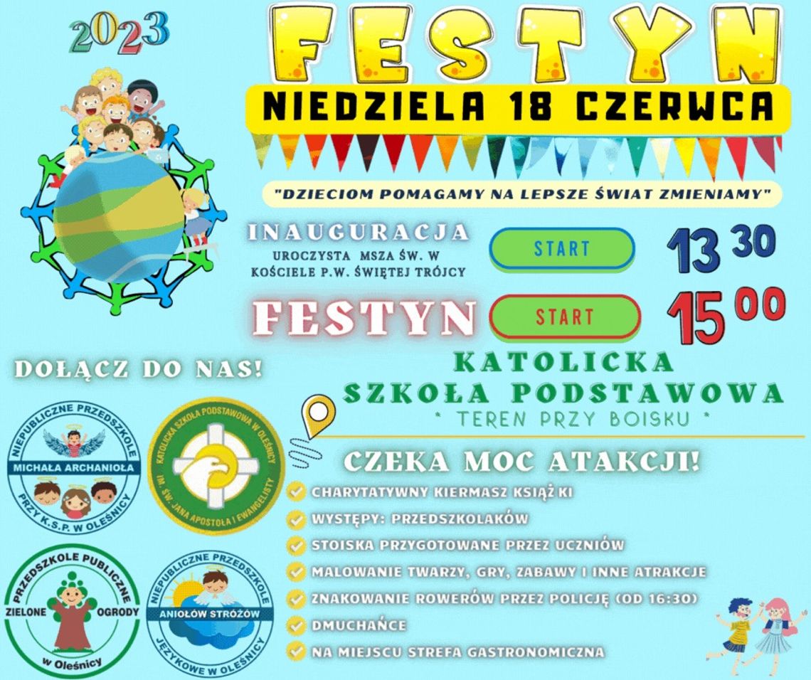 Festyn Szkolno-Przedszkolny na Starych Ratajach w Oleśnicy