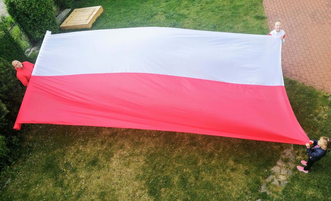 Flaga radnego Pawła Bielańskiego