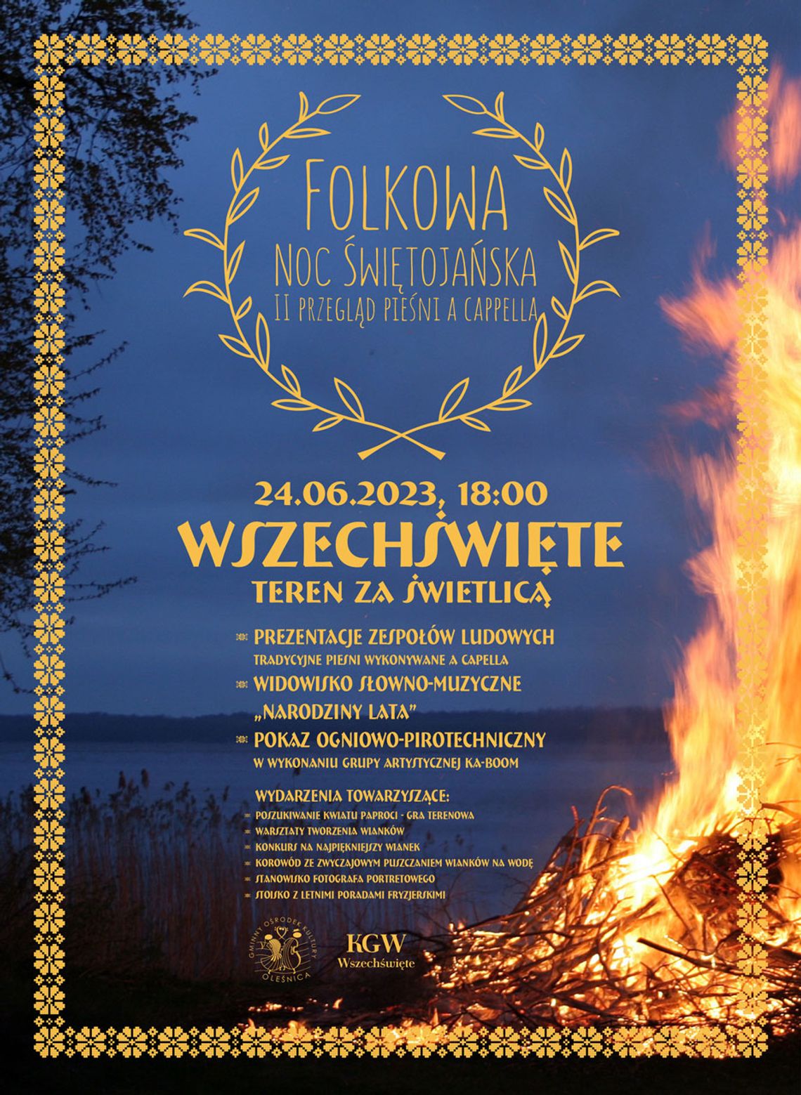 Folkowa Noc Świętojańska w gminie Oleśnica