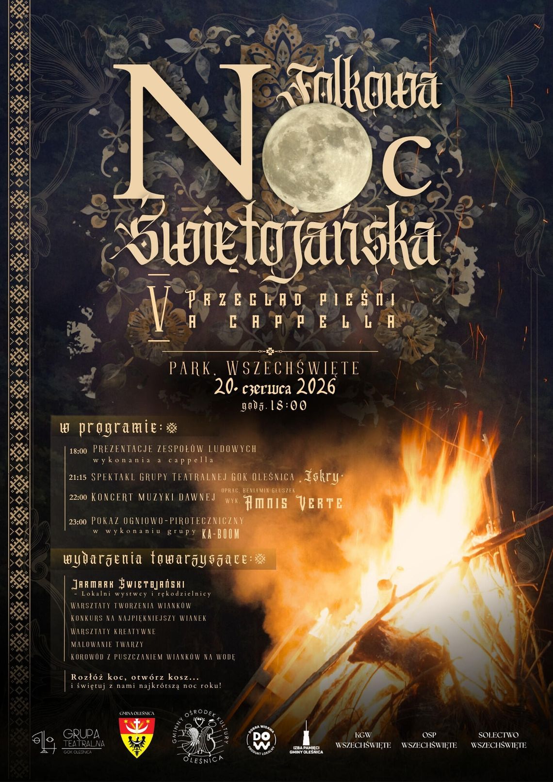 Folkowa Noc Świętojańska wraca z rozmachem. Będzie nowa atrakcja i widowisko nad wodą Folkowa Noc Świętojańska wraca z rozmachem. Będzie nowa atrakcja i widowisko nad wodą