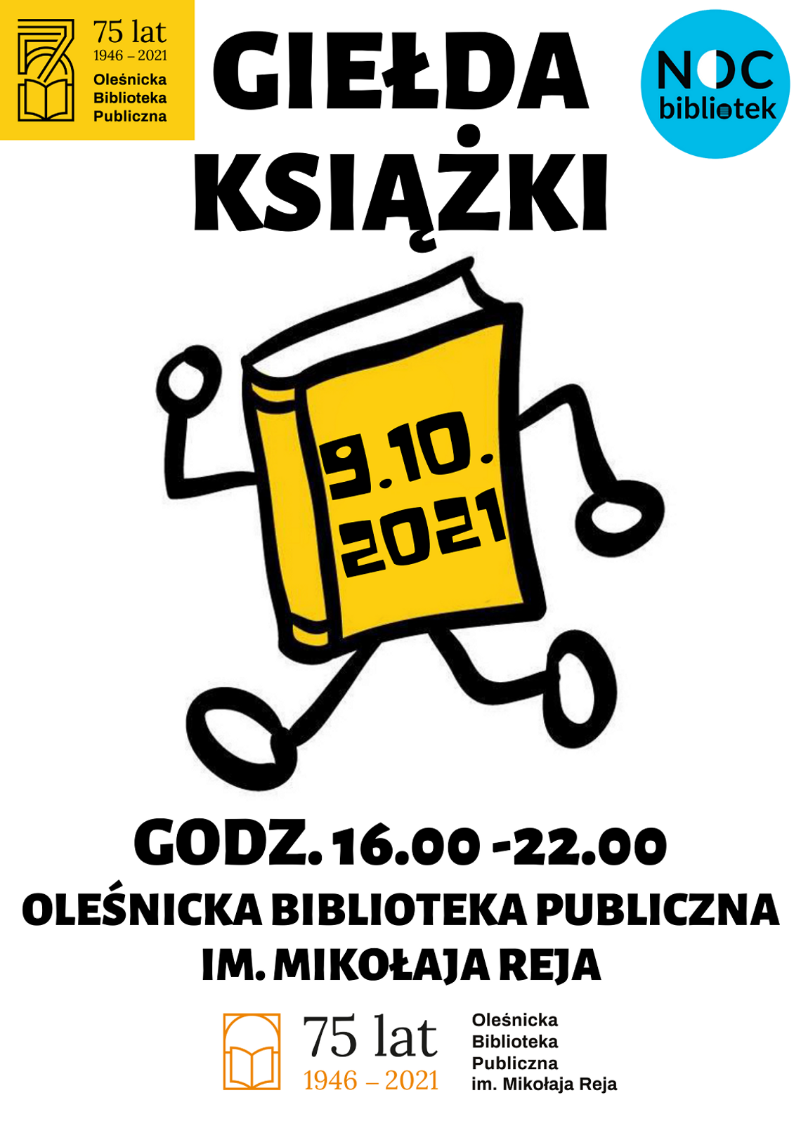 Giełda Książek podczas Nocy Bibliotek 2021