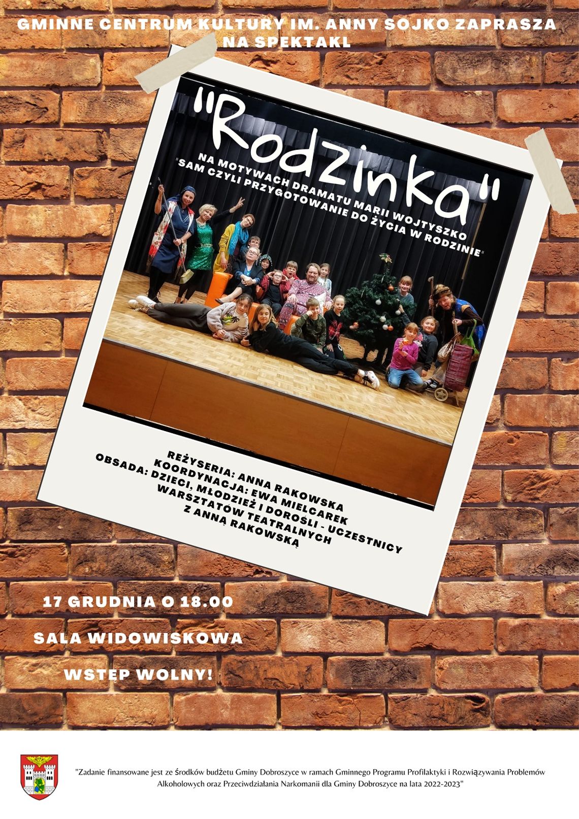 Gminne Centrum Kultury zaprasza na spektakl "Rodzinka"