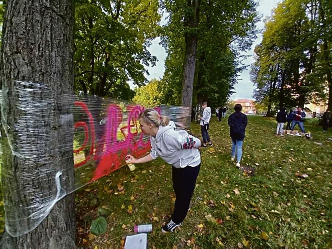 Graffiti pośród drzew Graffiti pośród drzew