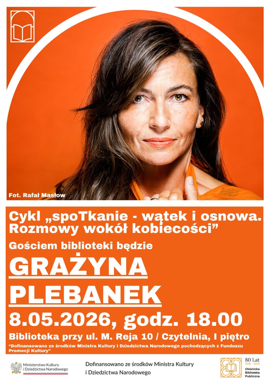 Grażyna Plebanek gościem biblioteki w Oleśnicy