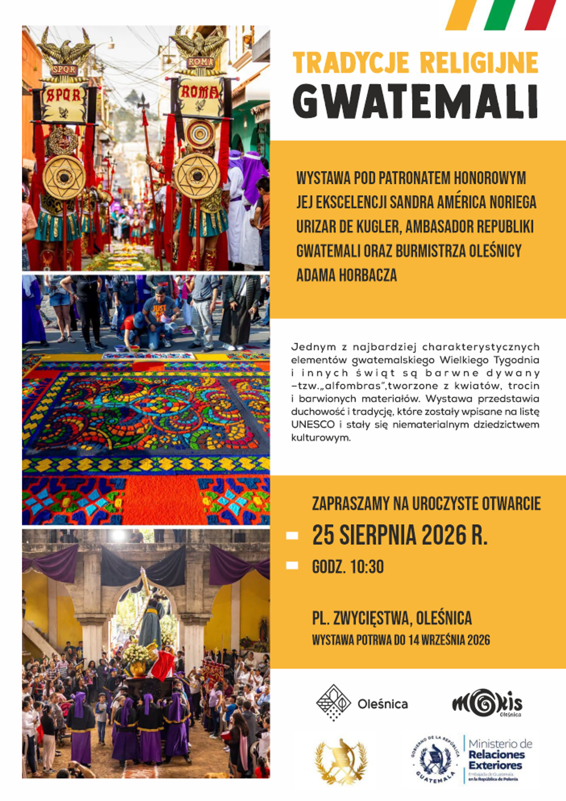 Gwatemala zawita do Oleśnicy. Niezwykła wystawa pokaże tradycję wpisaną na listę UNESCO