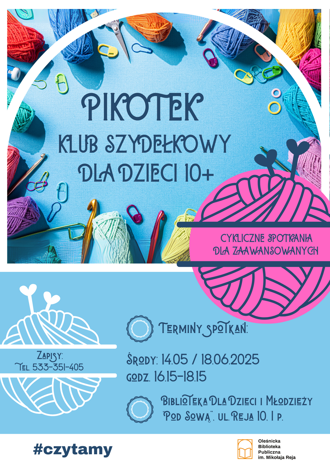Klub Szydełkowy Pikotek zaprasza