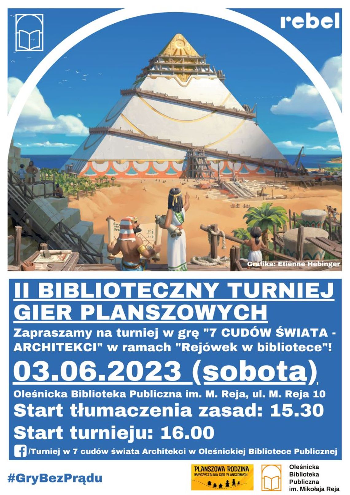 II Turniej Gier Planszowych w oleśnickiej bibliotece!