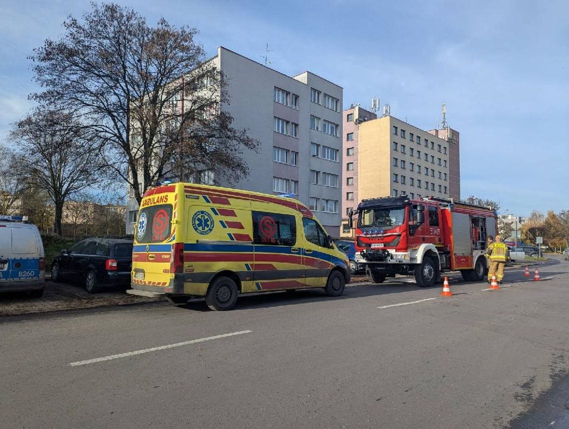 Interwencja służb na Sinapiusa w Oleśnicy Interwencja służb na Sinapiusa w Oleśnicy