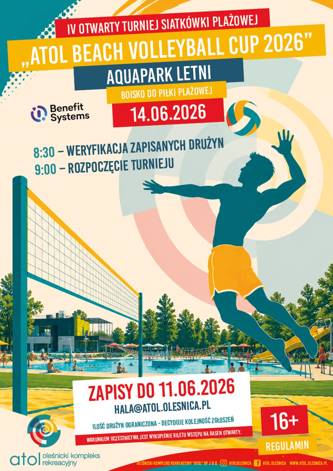 IV Atol Beach Volleyball Cup 2026. Największy turniej siatkówki plażowej wraca do Oleśnicy