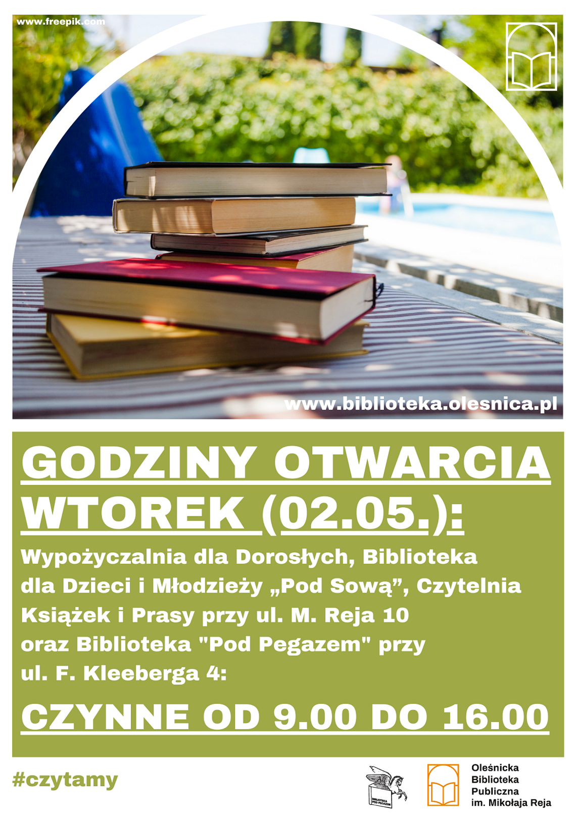 Jak dzisiaj jest czynna biblioteka w Oleśnicy?