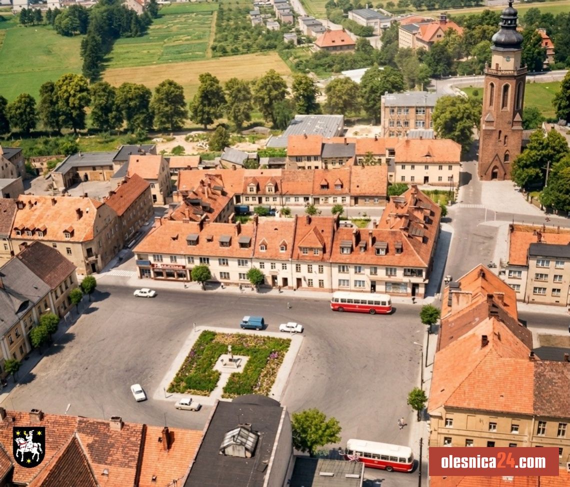 Jak Syców wyglądał w 1968 roku? Rzadkie zdjęcie z lotu ptaka