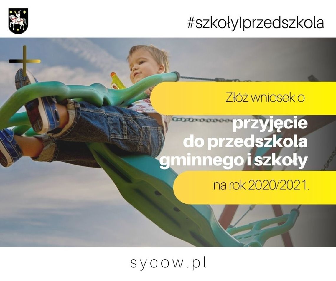 Jak zapisać dziecko do przedszkola i szkoły w Sycowie?