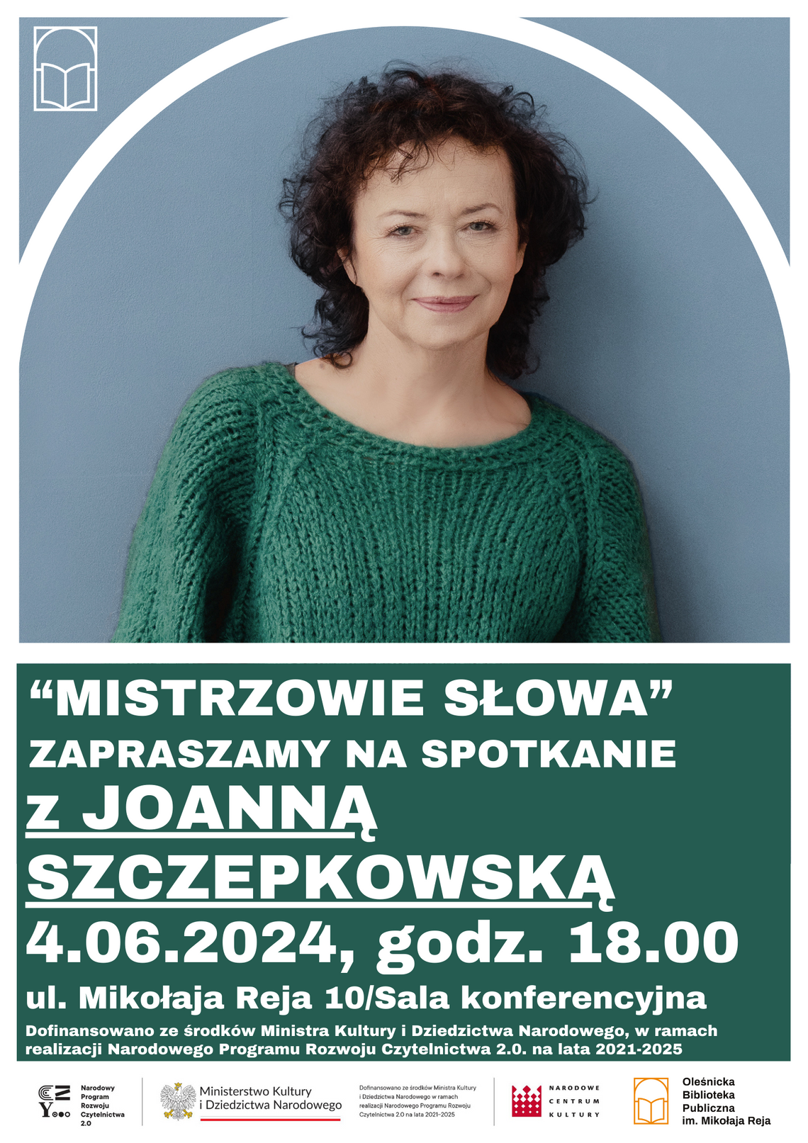 Joanna Szczepkowska gościem biblioteki w Oleśnicy