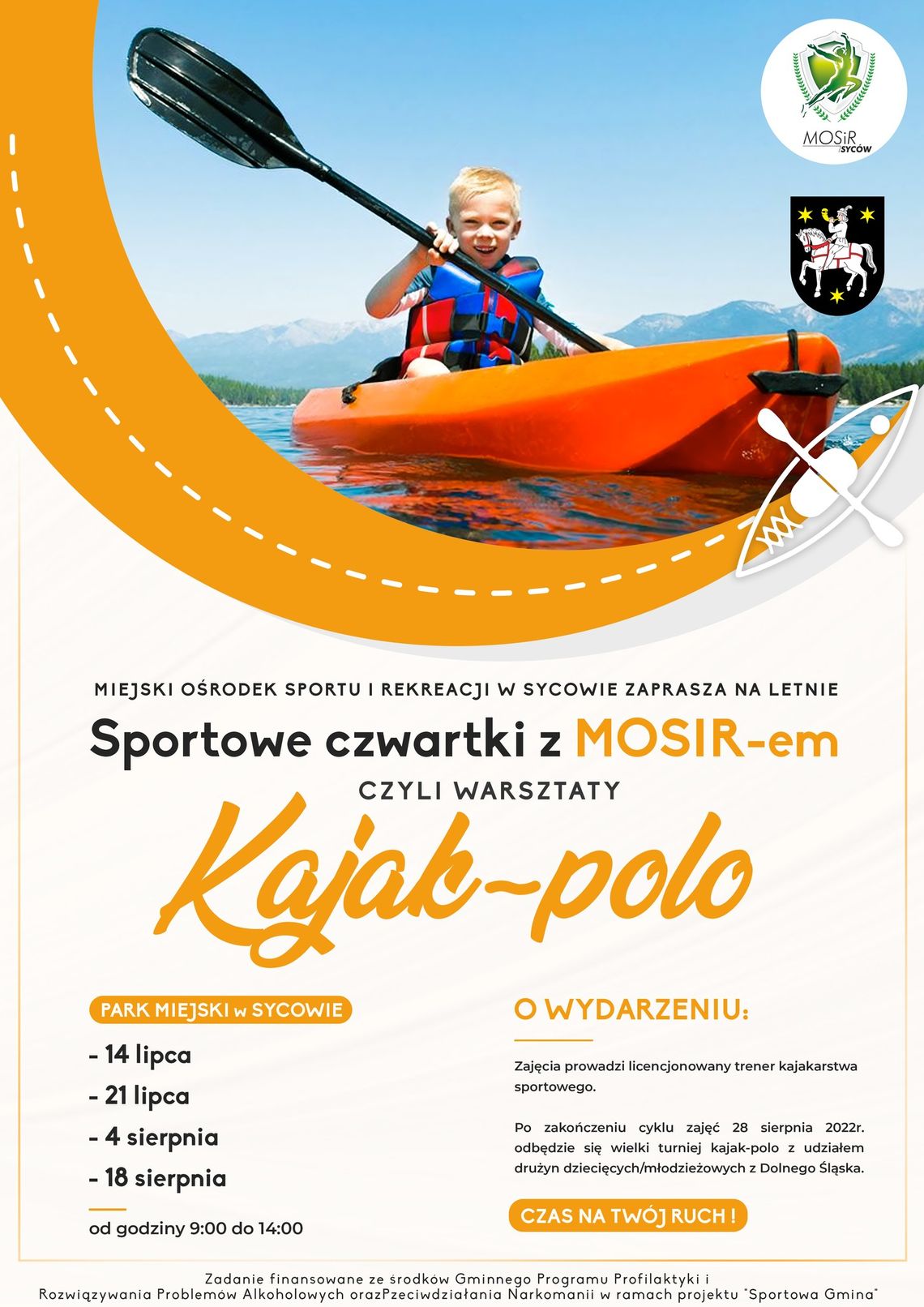 Kajaki w Parku Miejskim w Sycowie