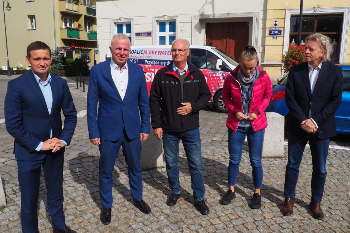 Kandydaci Koalicji Obywatelskiej na Rynku w Oleśnicy [ZDJĘCIA, WIDEO]