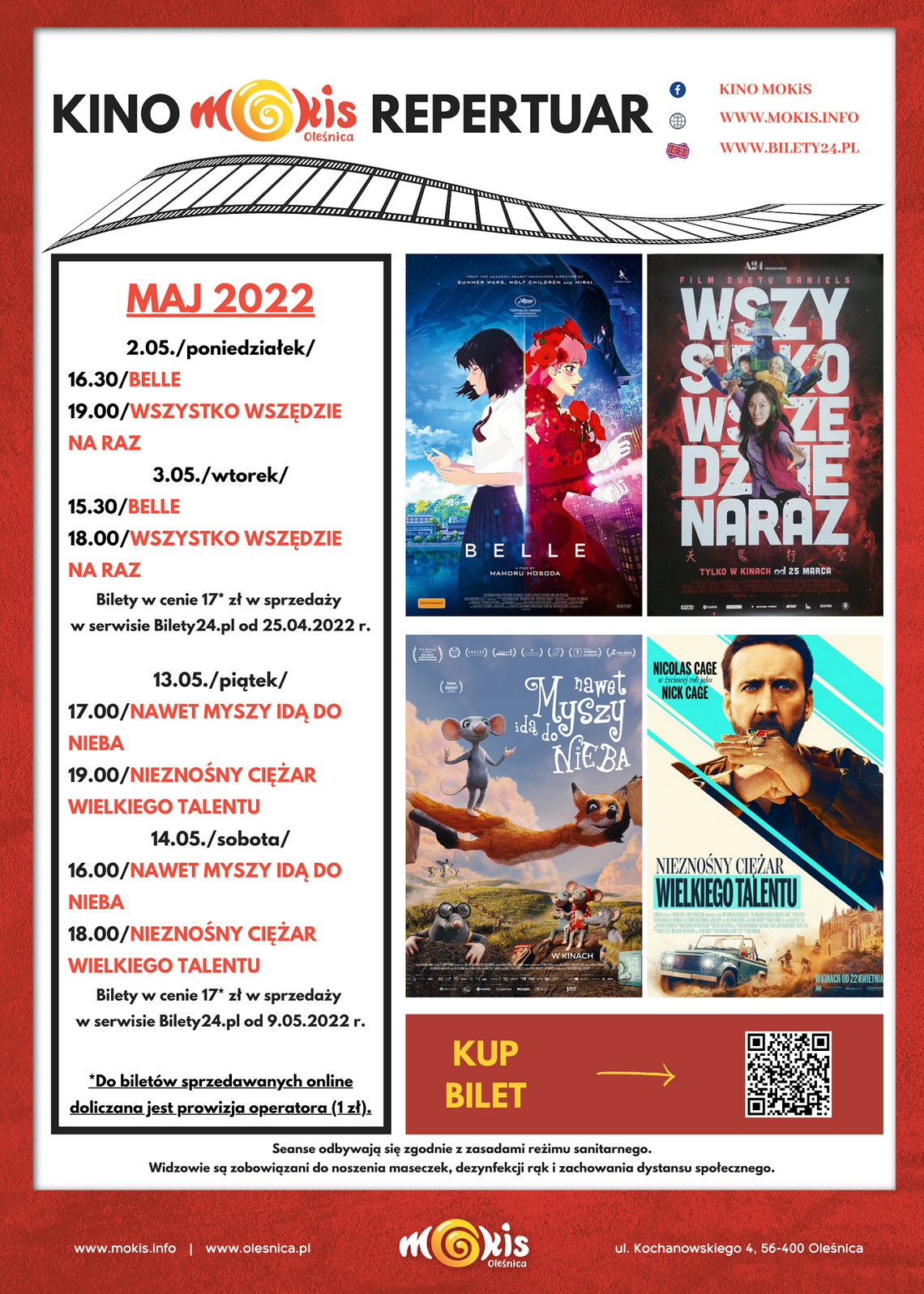 Kino MOKiS Oleśnica - repertuar na maj