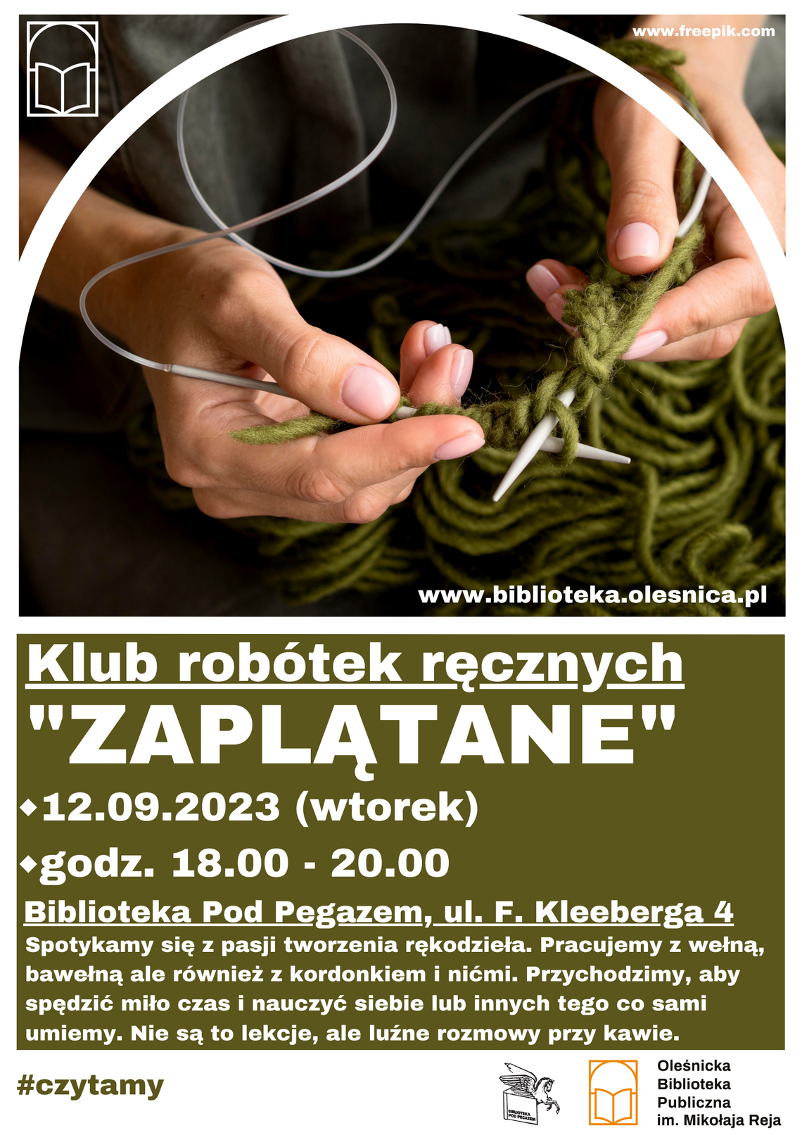 Klub Robótek Ręcznych "Zaplątane" zaprasza na spotkanie