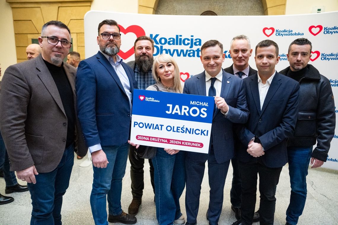 KO powiatu oleśnickiego popiera Michała Jarosa KO powiatu oleśnickiego popiera Michała Jarosa