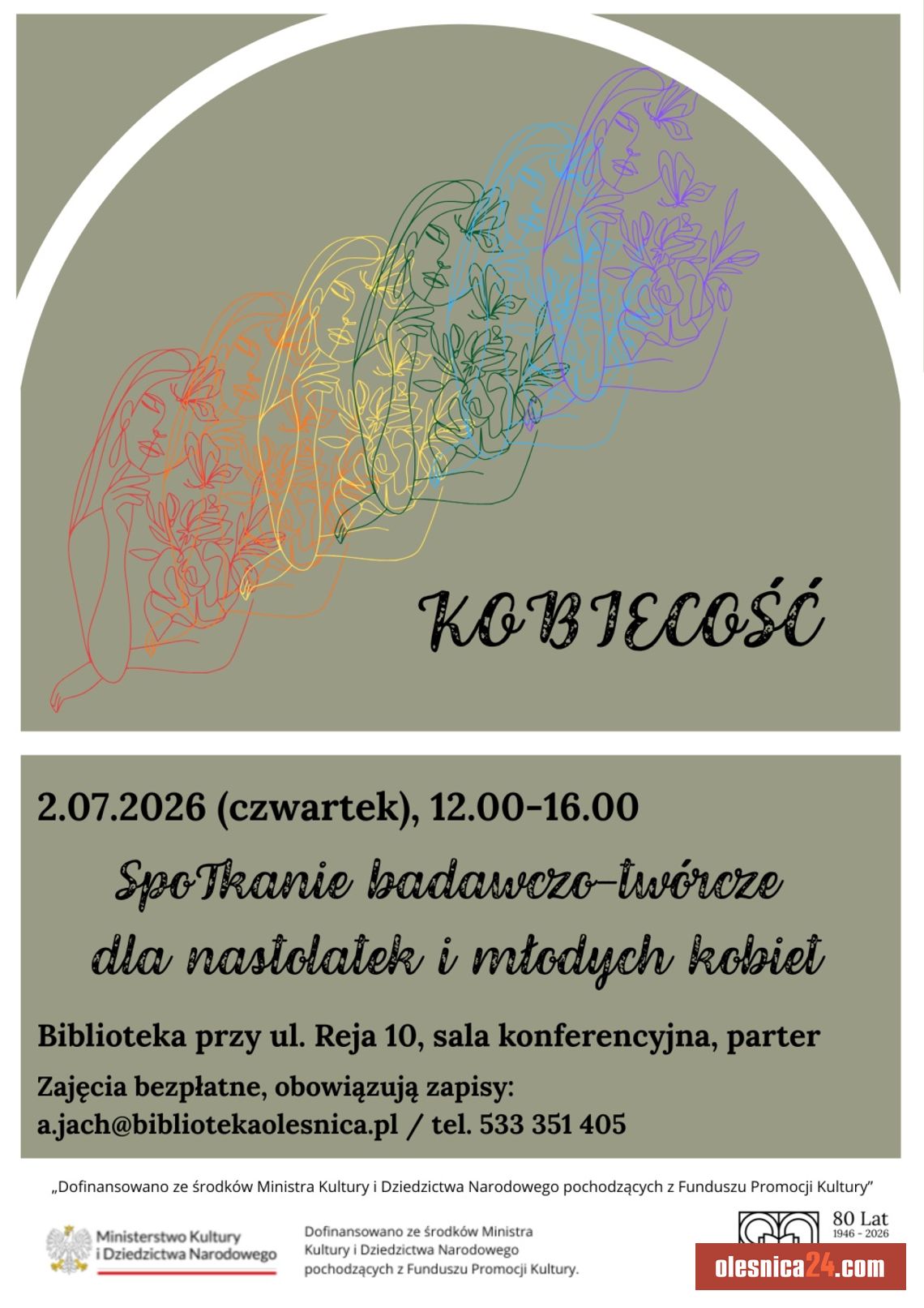 Kobiecość - spoTkanie badawczo-twórcze dla nastolatek i młodych kobiet Kobiecość - spoTkanie badawczo-twórcze dla nastolatek i młodych kobiet