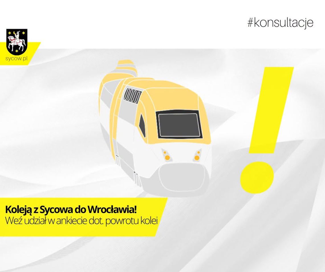Kolej z Sycowa do Wrocławia już niedługo? Miasto sprawdza, czy mieszkańcy naprawdę jej chcą