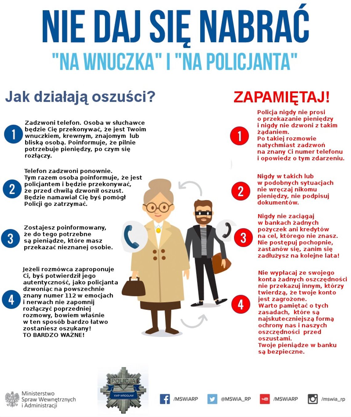 Kolejne oszustwa "na wnuczka" i "na policjanta" w powiecie oleśnickim 