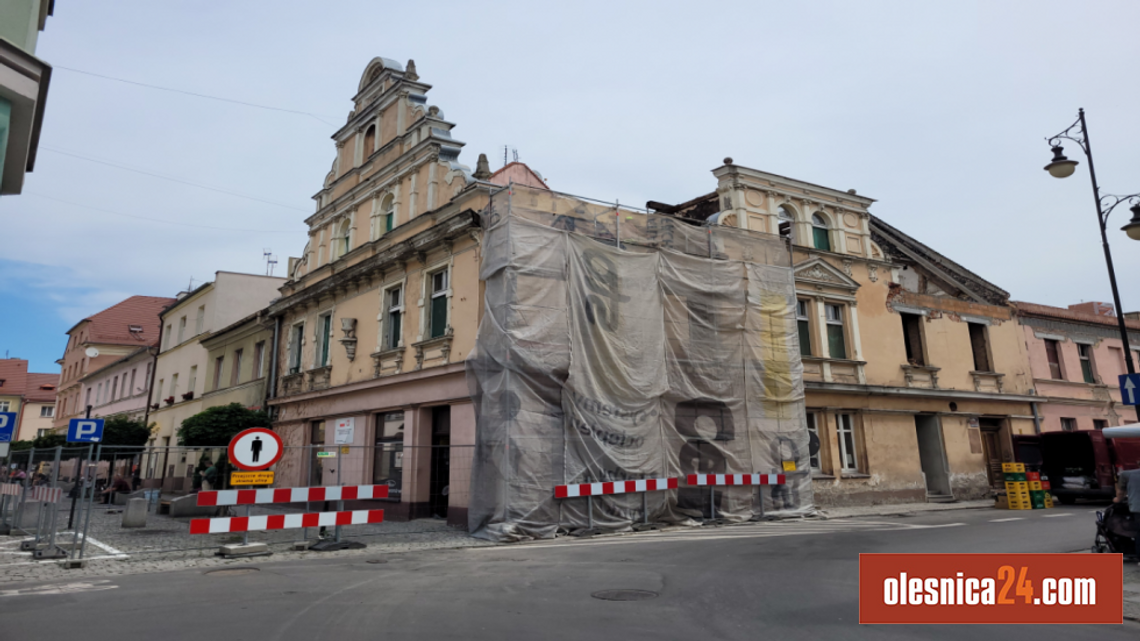 Kolejny etap remontu kamienicy na Zamkowej w Oleśnicy