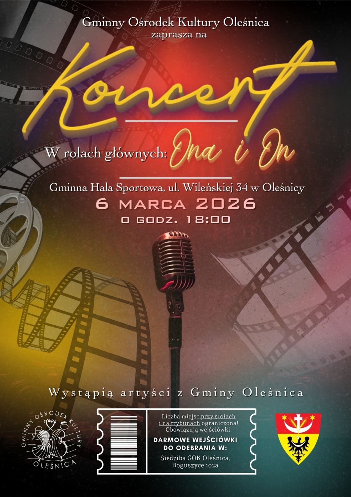 Koncert „W rolach głównych: Ona i On” – muzyczna podróż przez hity kinowe