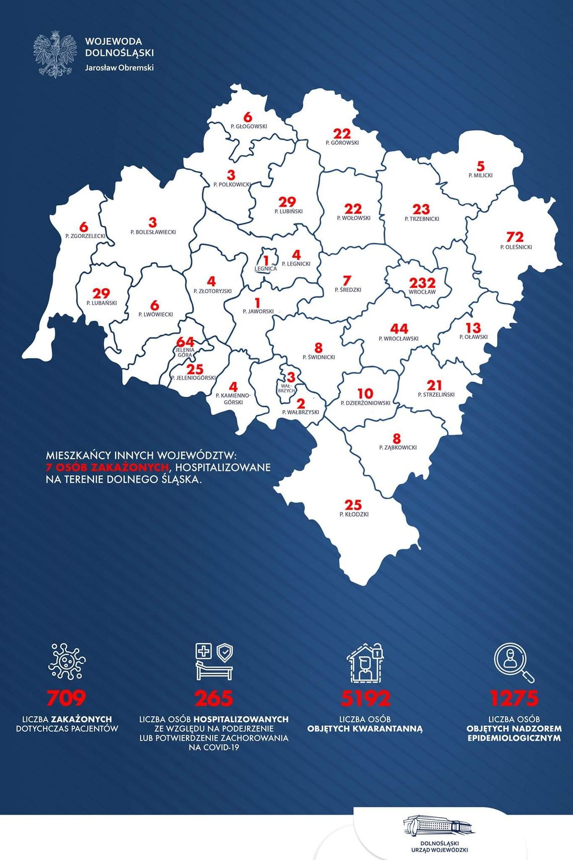 KORONAWIRUS: Powiat oleśnicki za Wrocławiem