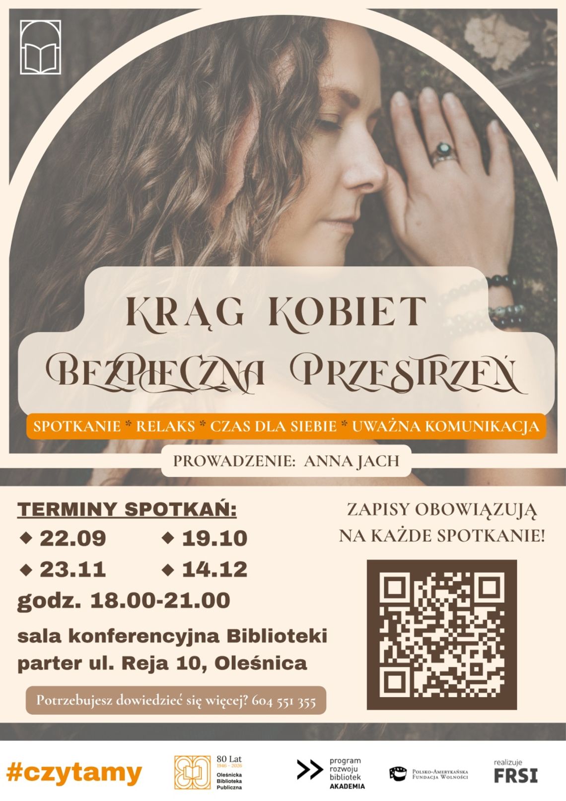 Krąg Kobiet „Bezpieczna Przestrzeń” – kolejne spotkanie w bibliotece Krąg Kobiet „Bezpieczna Przestrzeń” – kolejne spotkanie w bibliotece
