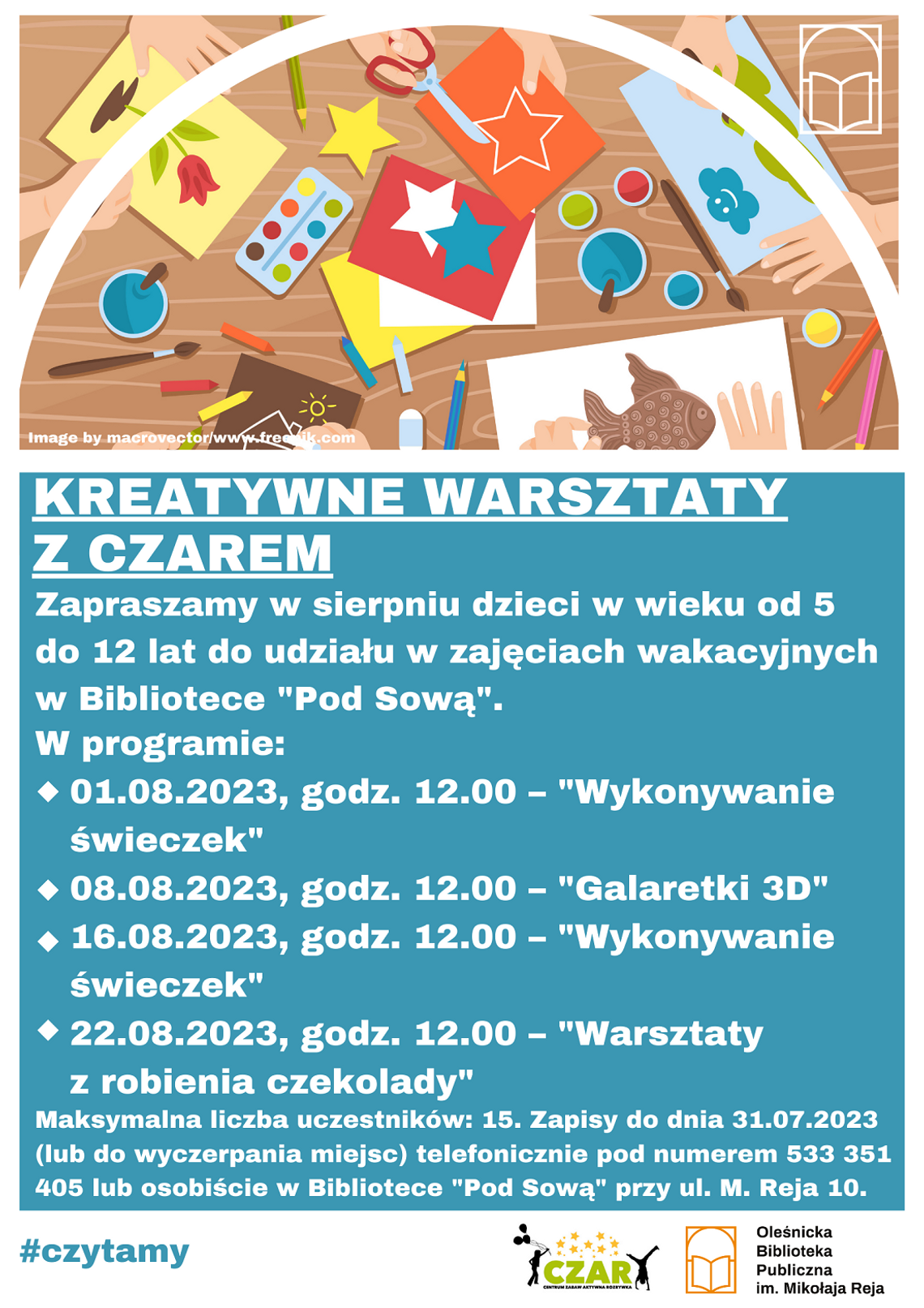 Kreatywne warsztaty z Czarem Oleśnica. Startują zapisy