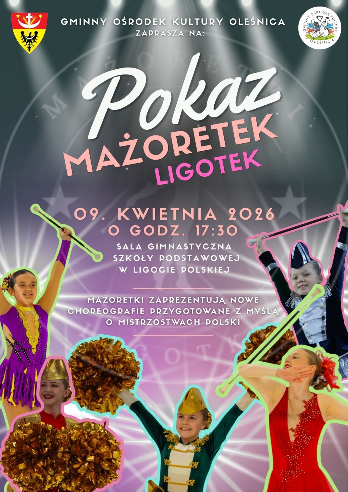 Mażoretki Ligotki porwą Ligotę! Nowe choreografie na pokazie Mażoretki Ligotki porwą Ligotę! Nowe choreografie na pokazie