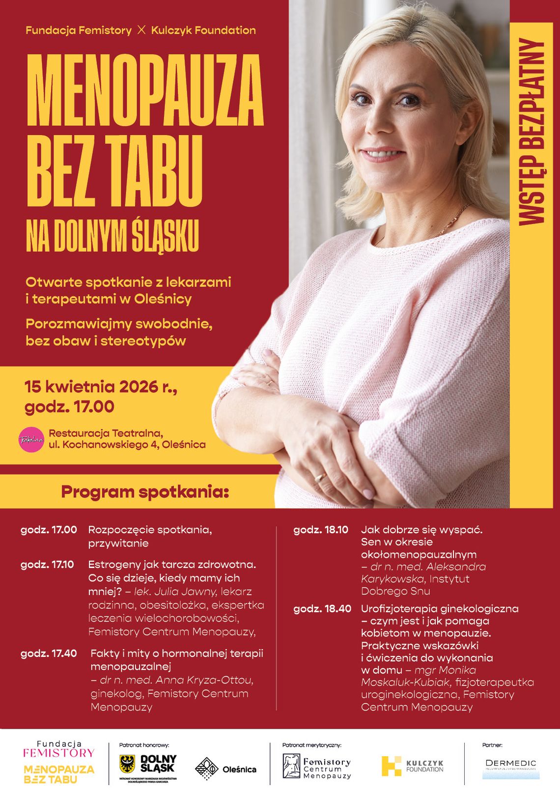 „Menopauza bez tabu” – bezpłatne spotkanie dla kobiet w Oleśnicy
