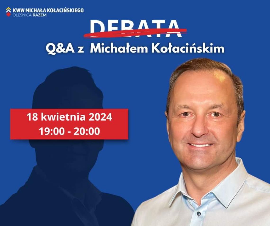 Michał Kołaciński zaprasza na live`a