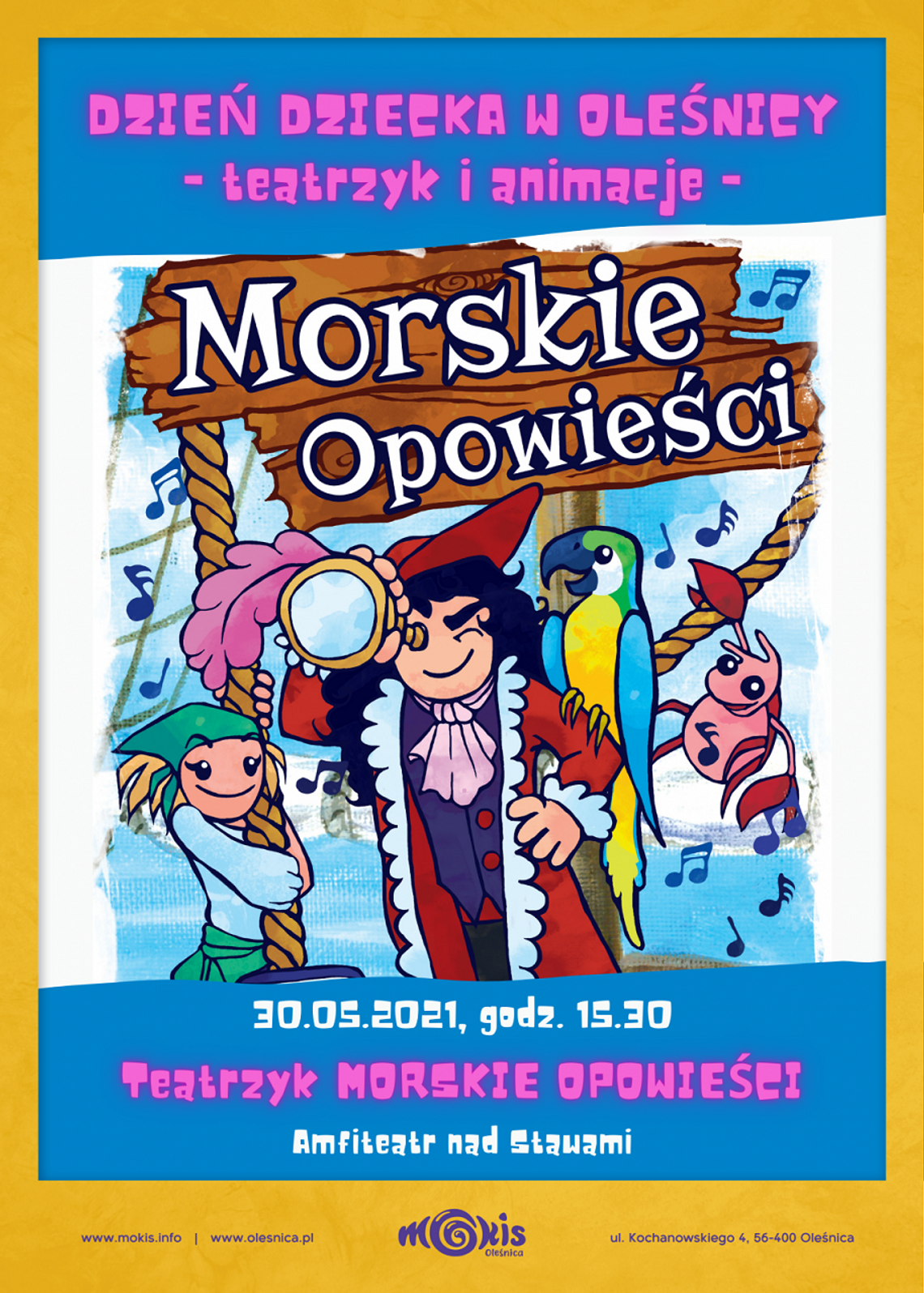 Miejski Ośrodek Kultury i Sztuki w Oleśnicy zaprasza na teatrzyk z okazji Dnia Dziecka