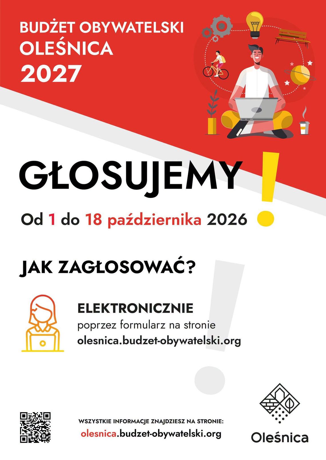 Milion złotych do rozdania! Oleśniczanie decydują, co powstanie w mieście
