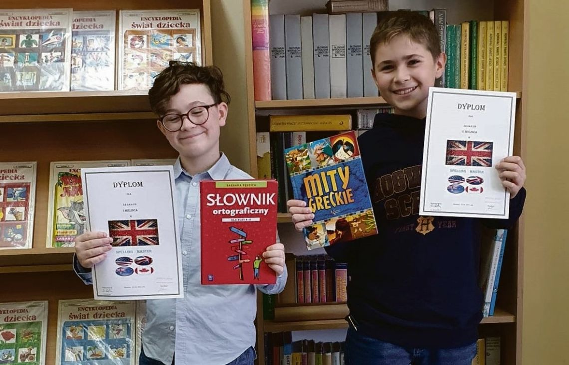 Mistrzowie angielskiej ortografii z SP4 w Oleśnicy Mistrzowie angielskiej ortografii z SP4 w Oleśnicy