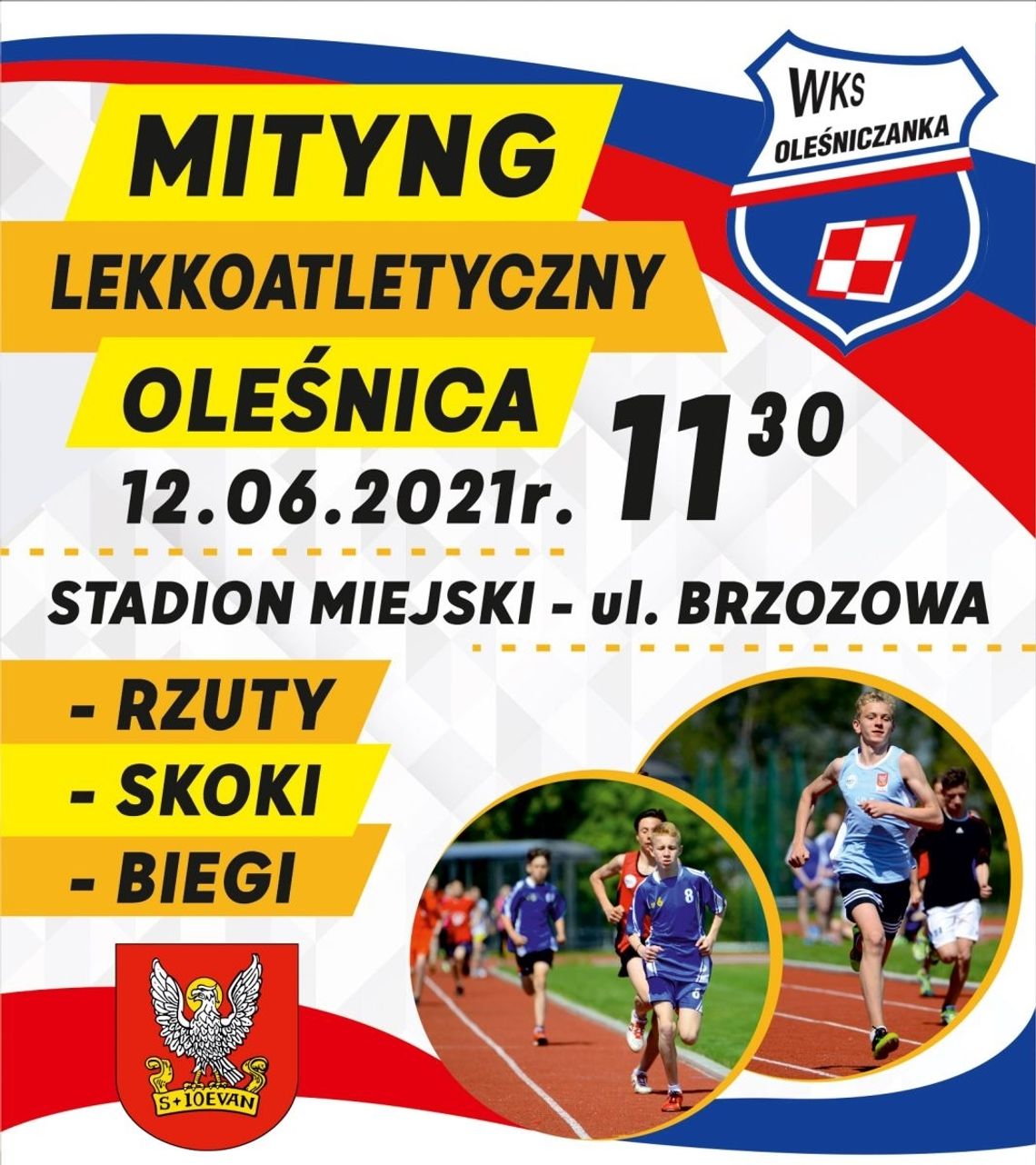 Miting lekkoatletyczny na Brzozowej w Oleśnicy