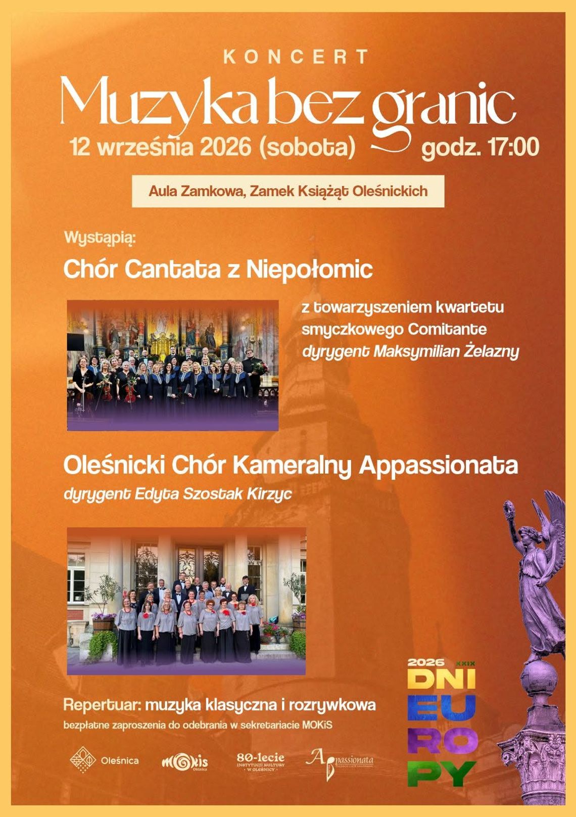 „Muzyka bez granic” w Oleśnicy. Dwa chóry na jednym koncercie „Muzyka bez granic” w Oleśnicy. Dwa chóry na jednym koncercie
