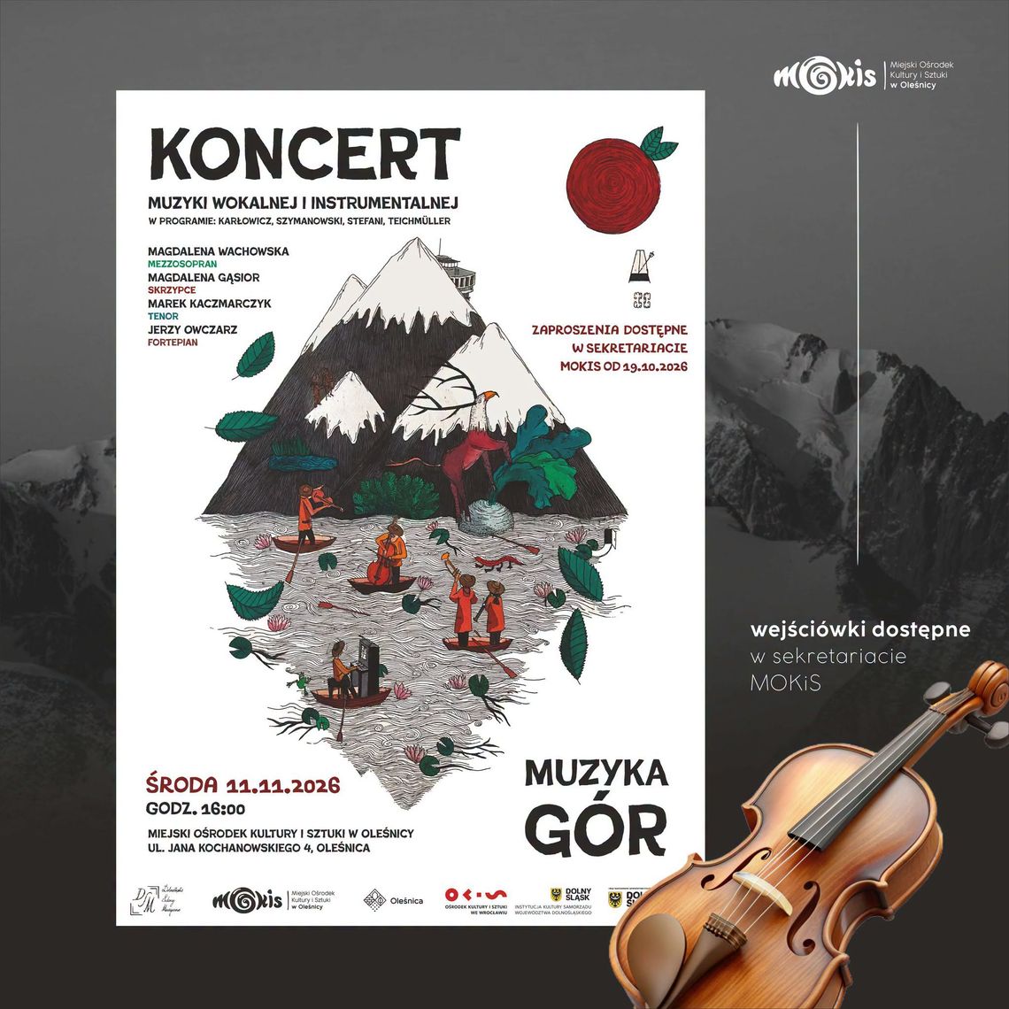 „Muzyka gór” w Oleśnicy. Wyjątkowy koncert na Święto Niepodległości