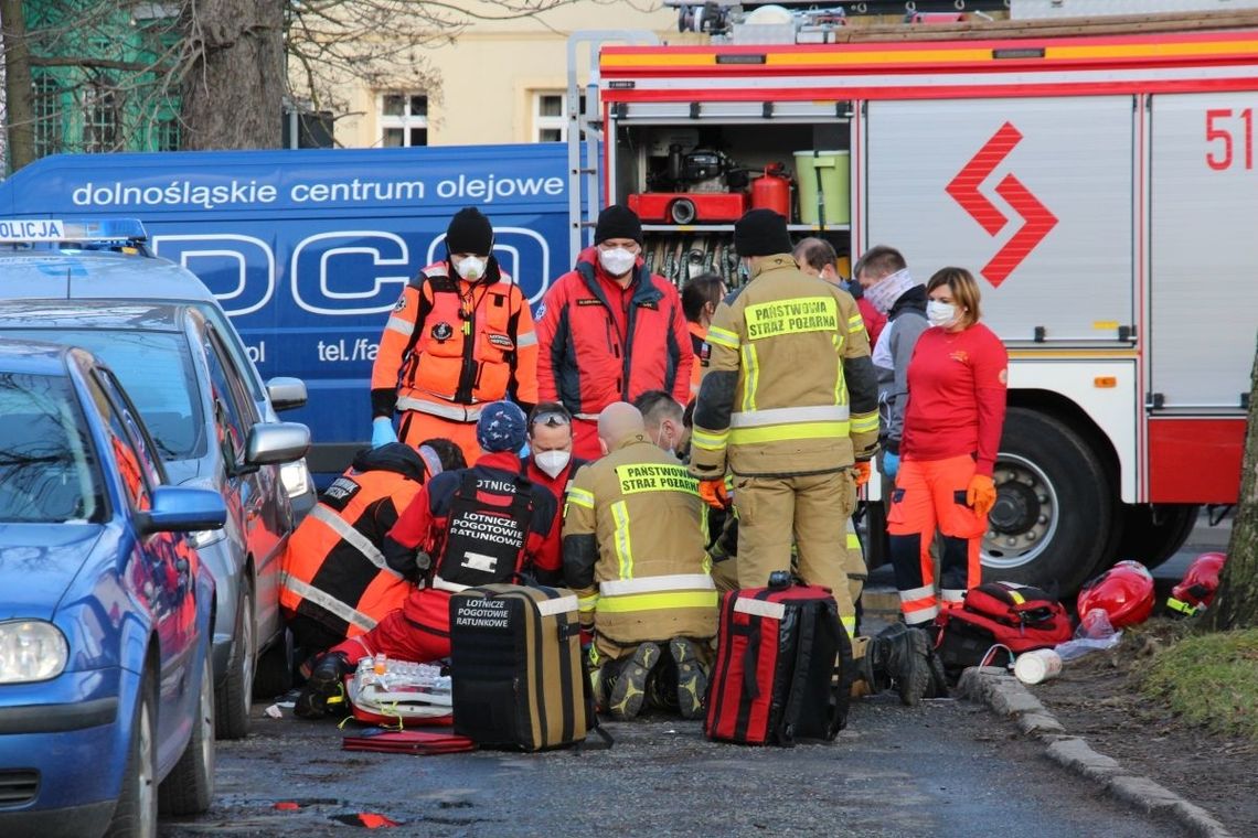 Na Serbinowie zasłabł kierowca - ląduje LPR! [AKTUALIZACJA]