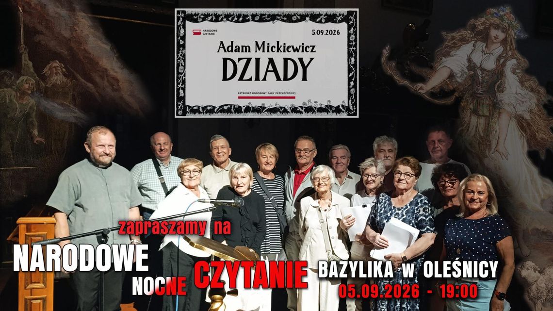 Narodowe Czytanie „Dziadów” z muzyką na żywo! Już 5 września Narodowe Czytanie „Dziadów” z muzyką na żywo! Już 5 września