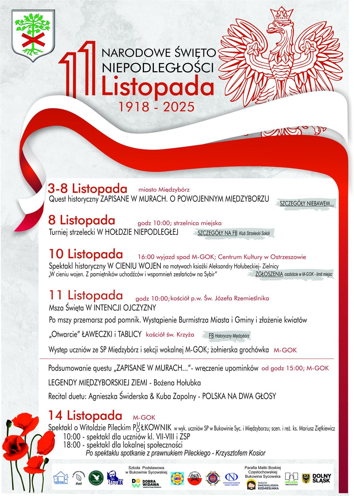 Narodowe Święto Niepodległości w Międzyborzu Narodowe Święto Niepodległości w Międzyborzu