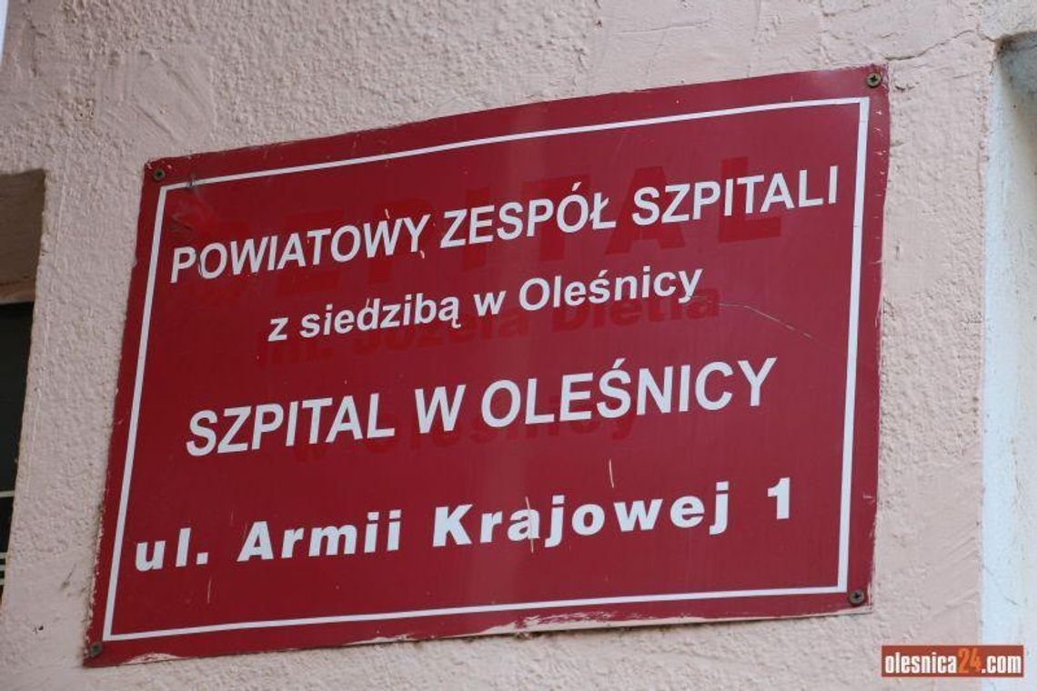 NASZ NEWS: W szpitalu w Oleśnicy przyjmują tylko nagłe przypadki