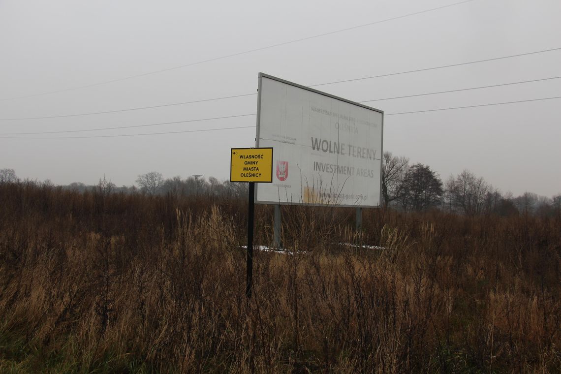 Nie ma chętnych na działkę w strefie ekonomicznej w Oleśnicy Nie ma chętnych na działkę w strefie ekonomicznej w Oleśnicy