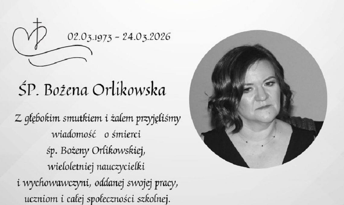 Nie żyje wieloletnia nauczycielka i wychowawczyni